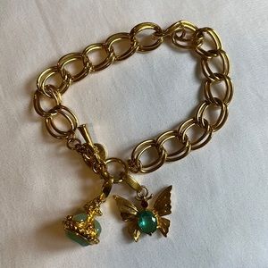 Spartina 449 Gold Charm Bracelet Jewelry